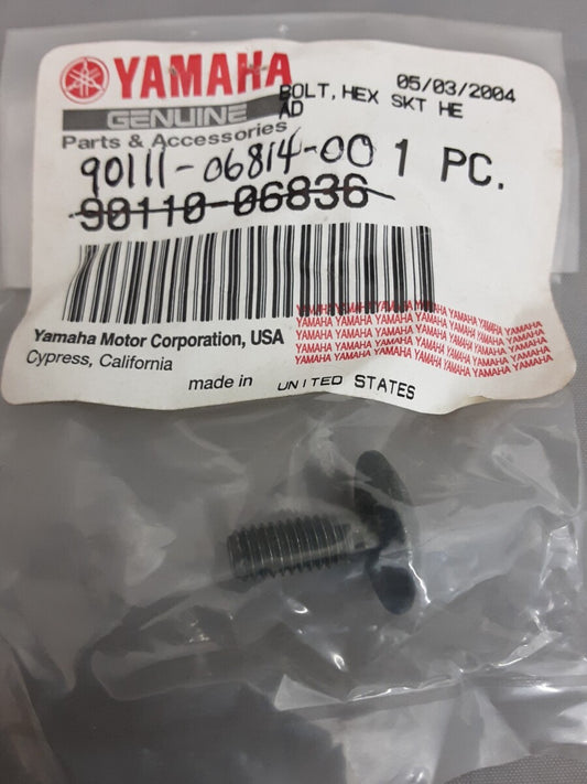 NEW GENUINE YAMAHA 90110-06836 QTY2 BOLT, HEX SOCKET BUTTON YFM250 YFM400