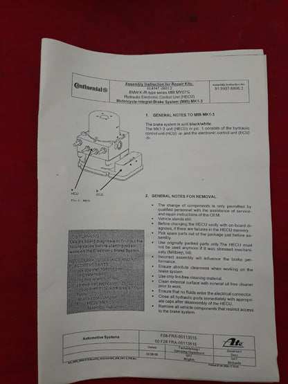 NEW BMW 34517698969 HECU Integral ABS Generation 2005-2016 R900RT, K1200S