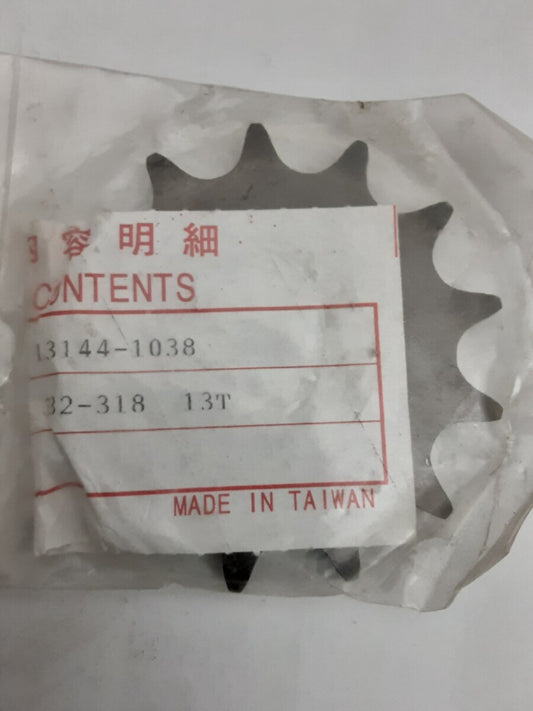 NEW GENUINE KAWASAKI 13144-1038 SPROCKET-OUTPUT 13T KLT200 Prairie KLT250 84-85
