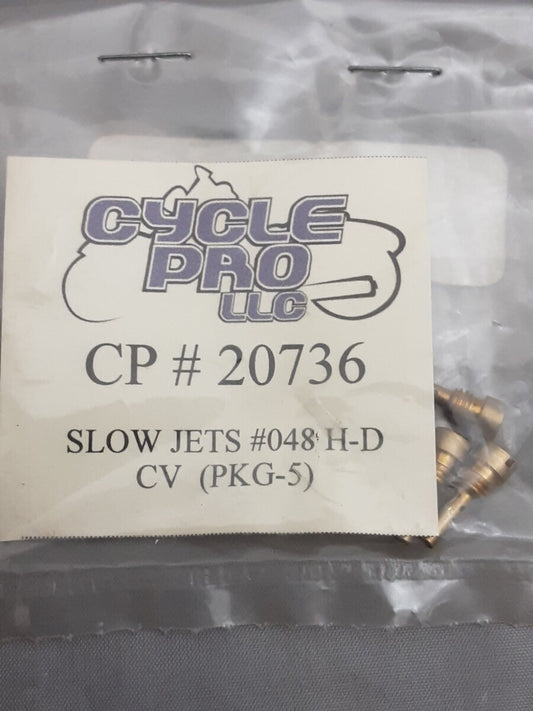 NEW Cycle Pro 20736 #48 Pilot Jets Big Twin 90-06/XL 88-06