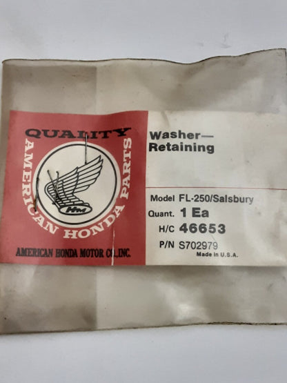 NEW GENUINE HONDA S702979 WASHER, RETAINING ODYSSEY FL250 1979-84