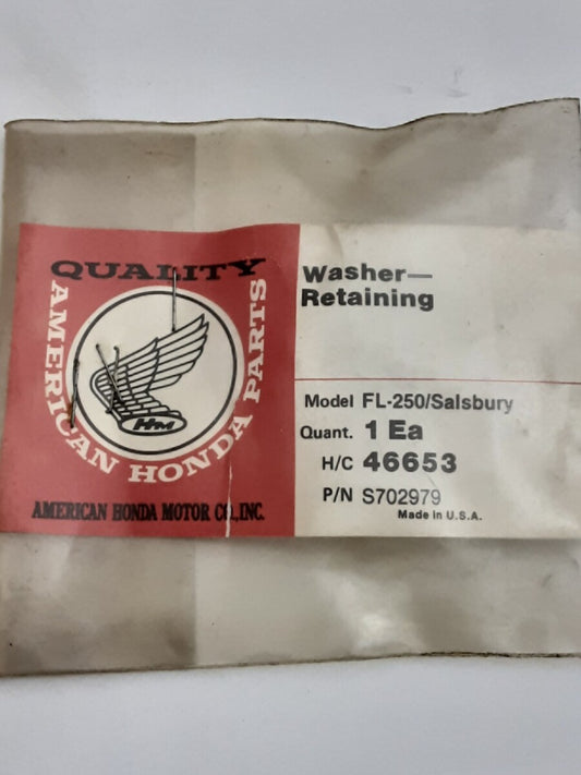 NEW GENUINE HONDA S702979 WASHER, RETAINING ODYSSEY FL250 1979-84
