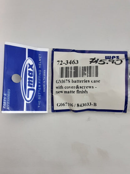NEW GMAX 72-3463 GM67S LED Battery Case Kit Gmax Helmets G067106 / 843033-B