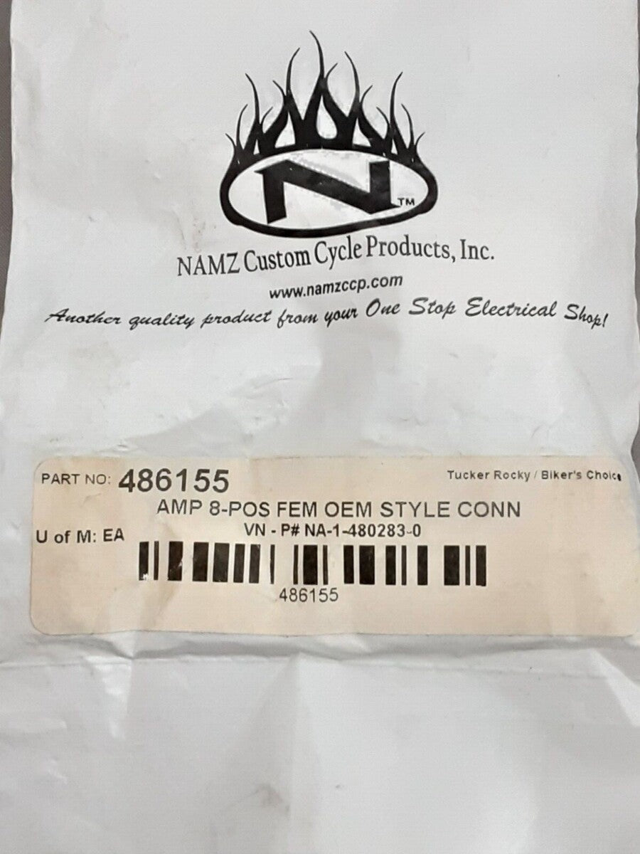 NEW NAMZ NA-1-480283-0 AMP Mate N Lock Female Connector 8 Pos Harley-Davidson