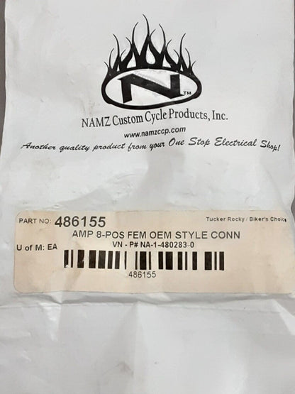 NEW NAMZ NA-1-480283-0 AMP Mate N Lock Female Connector 8 Pos Harley-Davidson