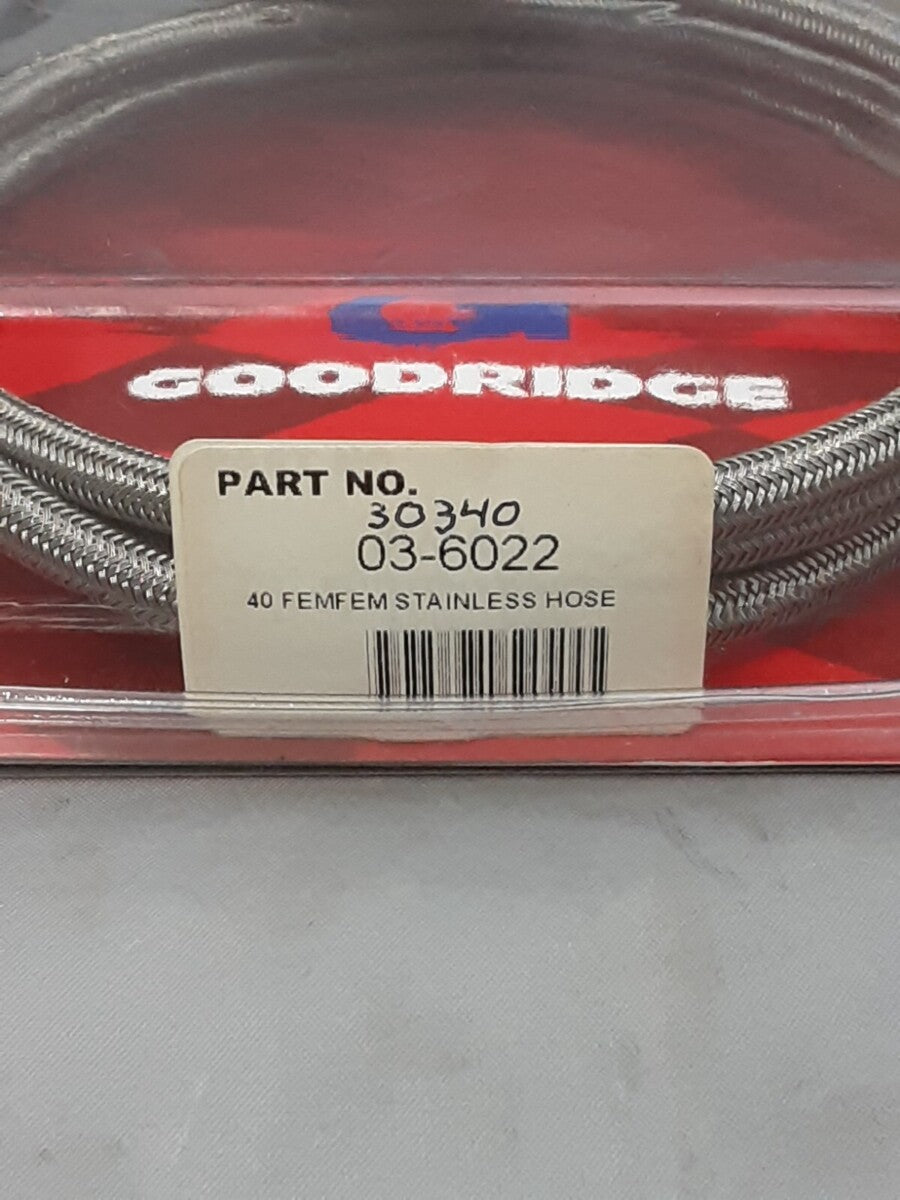 NEW GOODRIDGE 30340 40" FEM/FEM STAINLESS HOSE