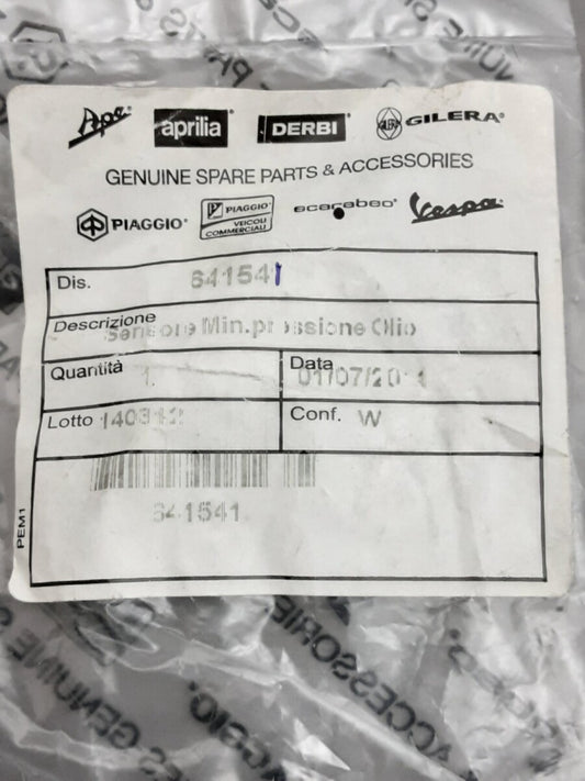 NEW GENUINE PIAGGIO PI641541 Sensor Pressure 150 Liberty 4T 1997-1997