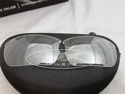 NEW WILEY X VALOR APEL CLEAR REPLACEMENT LENS WITH CASE CH4701
