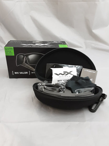 NEW WILEY X VALOR APEL CLEAR REPLACEMENT LENS WITH CASE CH4701