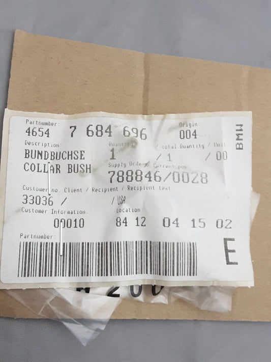NEW GENUINE BMW 46547684696 COLLAR BUSH-DI=7MM R1200GS 2003-2012