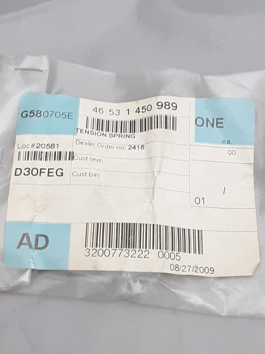 NEW GENUINE BMW 46531450989 TENSION SPRING K100 K75 K1 K1100 K1200