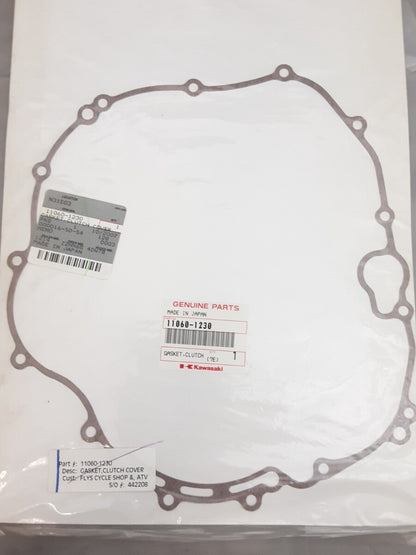 NEW GENUINE KAWASAKI 11060-1230 GASKET, CLUTCH COVER Bayou KLF300 1989-1995