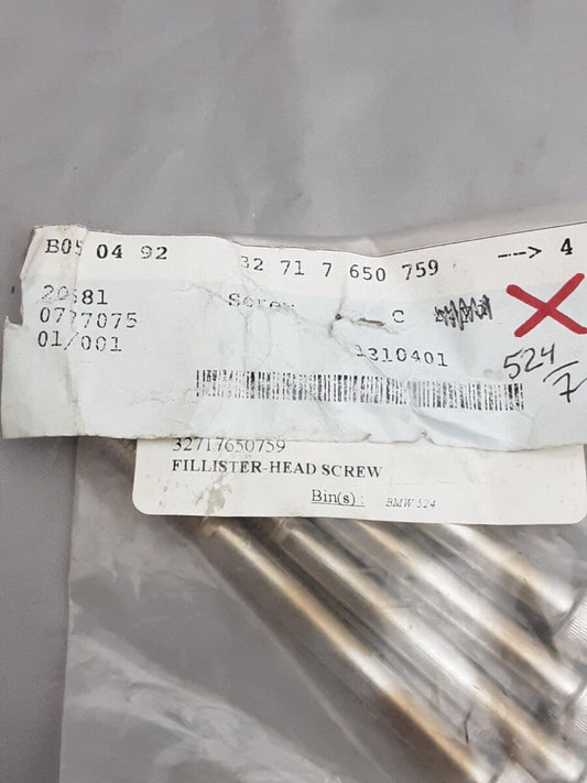 NEW GENUINE BMW 32717650759 FILLISTER-HEAD SCREW M8X90 R1200 1996-2004