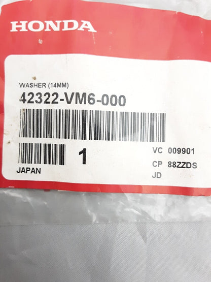 NEW GENUINE HONDA 42322-VM6-000 WASHER (14MM) FOURTRAX TRX125 TRX90 1985-2016