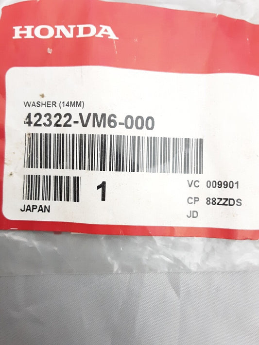 NEW GENUINE HONDA 42322-VM6-000 WASHER (14MM) FOURTRAX TRX125 TRX90 1985-2016