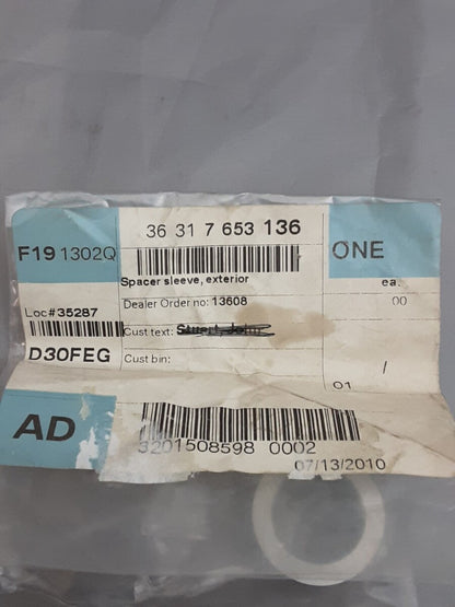 NEW GENUINE BMW 36317653136 SPACER SLEEVE, EXTERIOR F800 F650 2005-2012