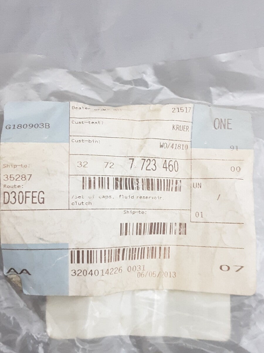 NEW GENUINE BMW 32727723460 SET OF CAPS,FLUID RESERVOIR,CLUTCH R1200 K1200 HP2