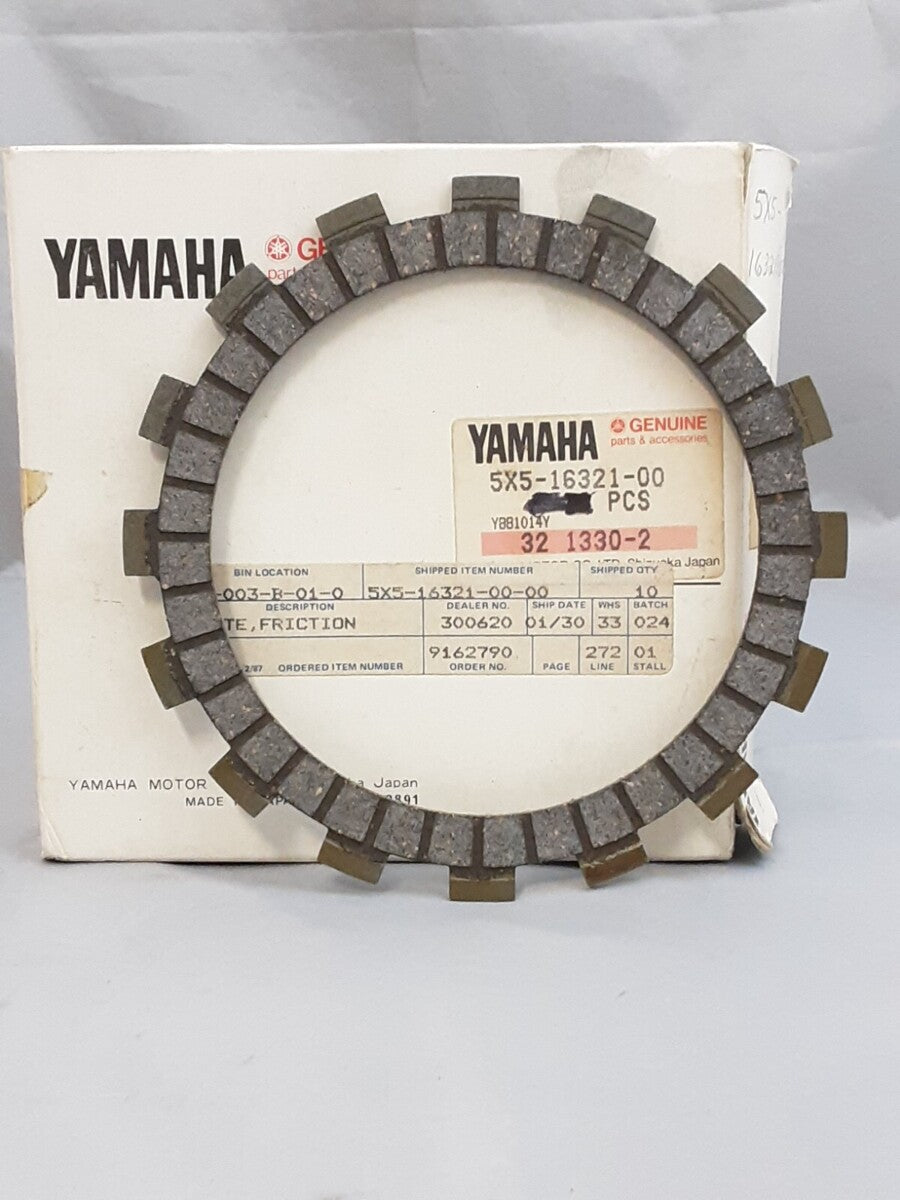 NEW GENUINE YAMAHA 5X5-16321-00 PLATE, FRICTION Tri-Z YTZ250 TRIALS TY350 YZ250