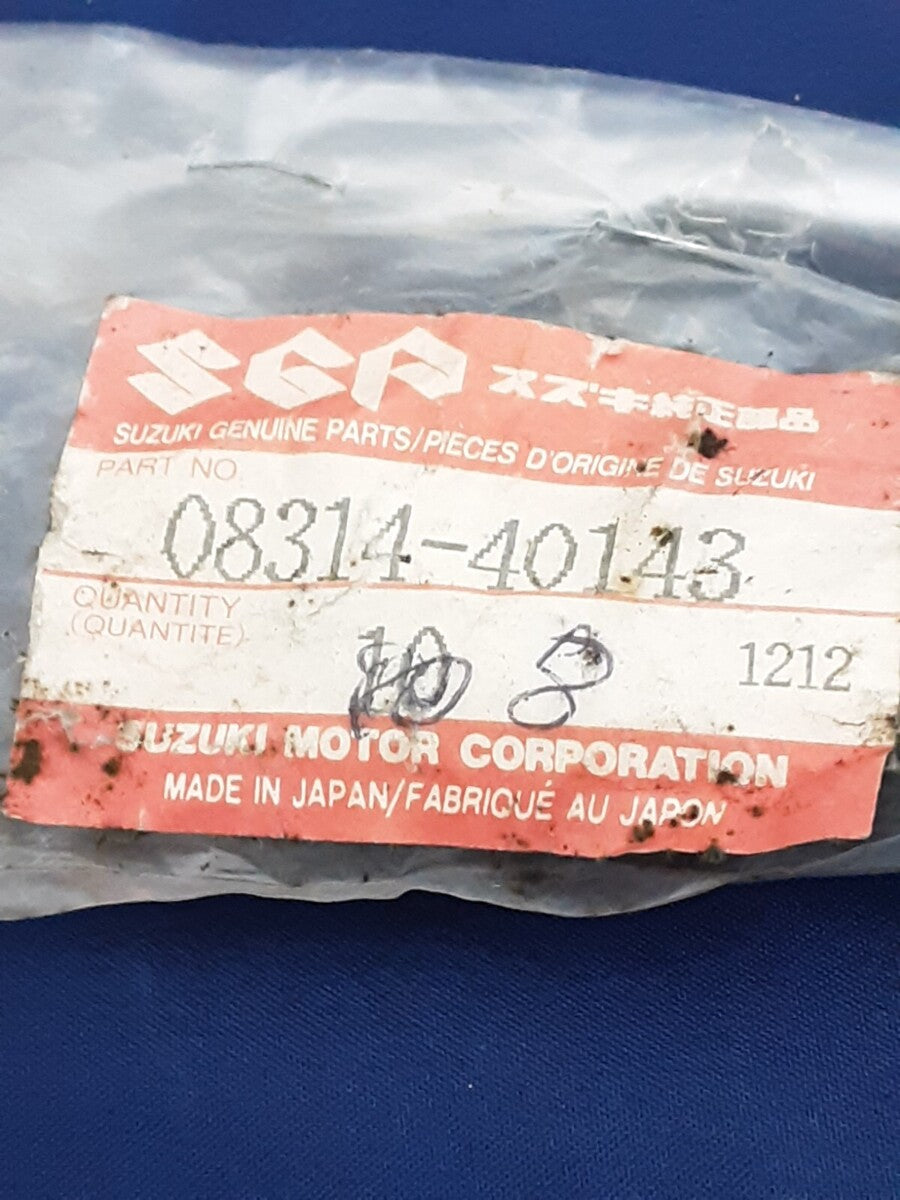 NEW GENUINE SUZUKI 08314-40143 NUT, HUB RM250 RM400 PE250 PE400 RS250 RM465 1979