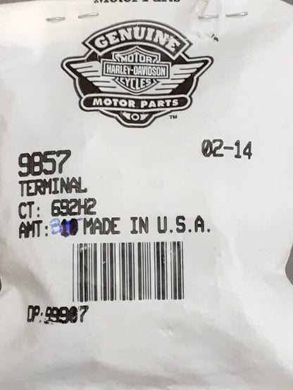 NEW GENUINE HARLEY DAVIDSON 9857 QTY 8 Wire Terminal End