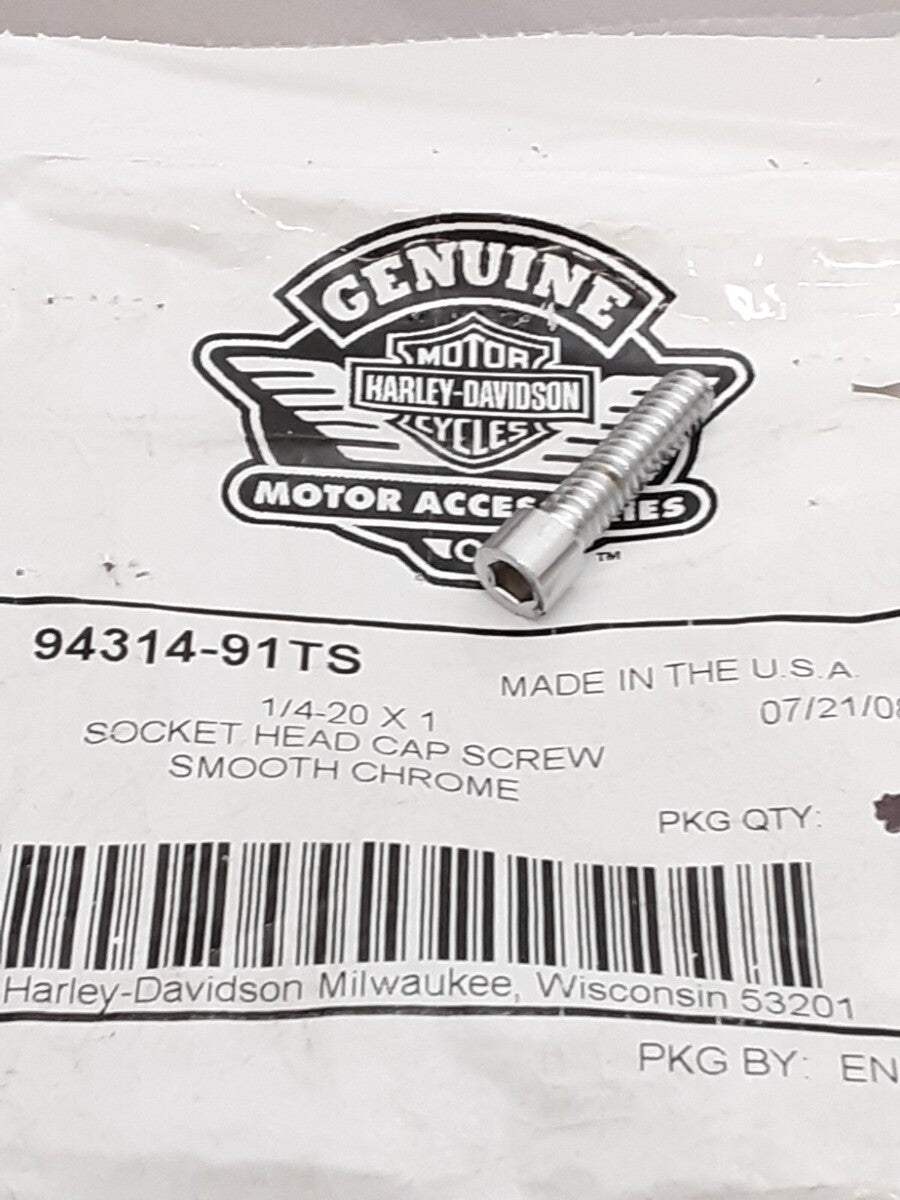 NEW GENUINE HARLEY DAVIDSON 94314-91TS 1/4-20X1 TORX HEAD SCREW