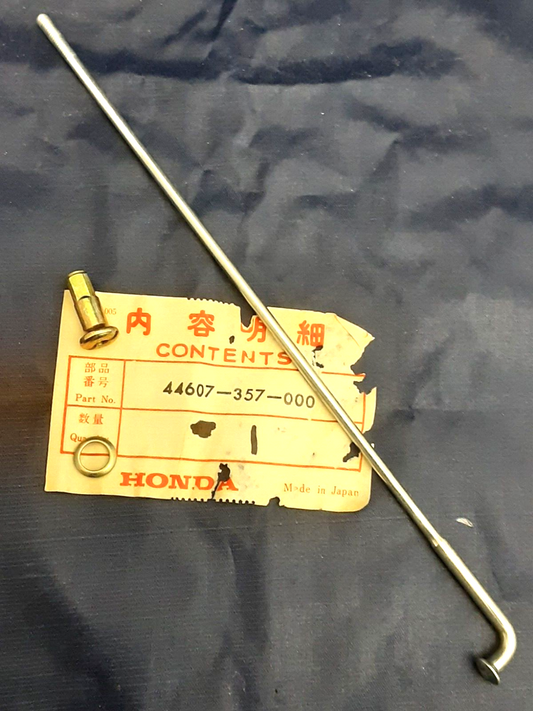 NEW GENUINE HONDA 44607-357-000 SPOKE B, FR. ELSINORE CR250M A CR250M1 1976