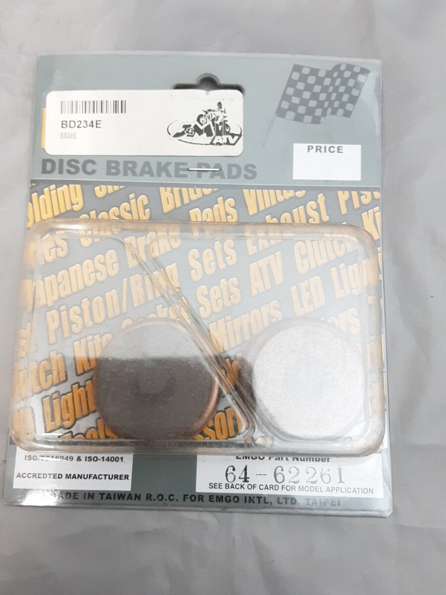NEW GENUINE J&M 64-62261 DISC BRAKE PADS FULL METAL TRI MOTO YT125 YTM200