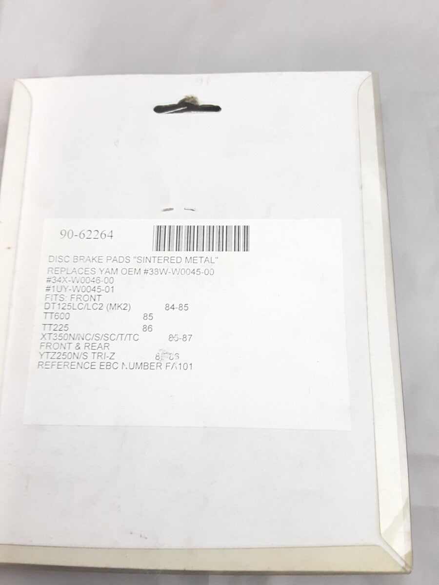 NEW K&L 90-62264 DISC BRAKE PADS W0046-5 FRONT TT600 XT350