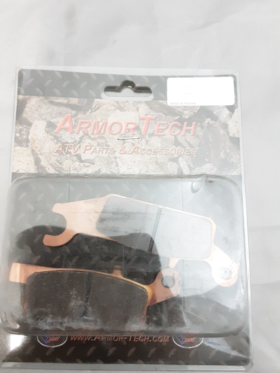 NEW GENUINE ARMOR TECH AT-05030F REAR LEFT FULL METALLIC BREAKPADS