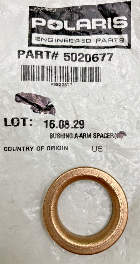 NEW GENUINE POLARIS 5020677 BUSHING, A-ARM SPACER Trail Blazer W9372 1993-2003