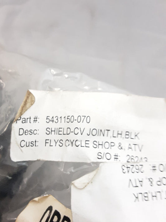 NEW GENUINE POLARIS 5431150-070 SHIELD-CV JOINT, LH, BLACK Trail Boss W8981 1989