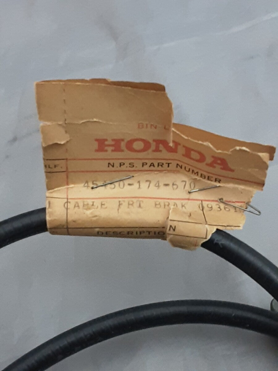 NEW GENUINE HONDA 45450-174-670 CABLE, FR. BRAKE PASSPORT C70 1980-81