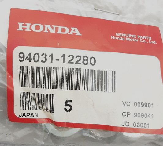 NEW GENUINE HONDA 94031-12280 NUT, HEX. (12MM) FOURTRAX 250R TRX250 TRX300 1986