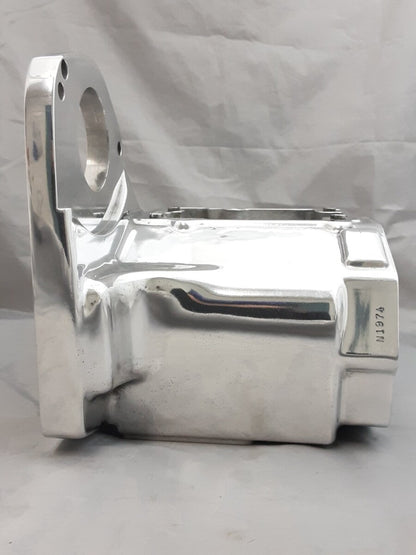 NEW ULTIMA 201-59 POLISHED 6-SPEED LEFT SIDE DRIVE TRANS. CASE HARLEY SOFTAIL