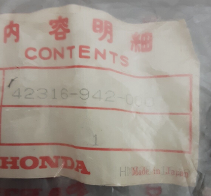 NEW GENUINE HONDA 42316-942-000 Drive Flange Bolt