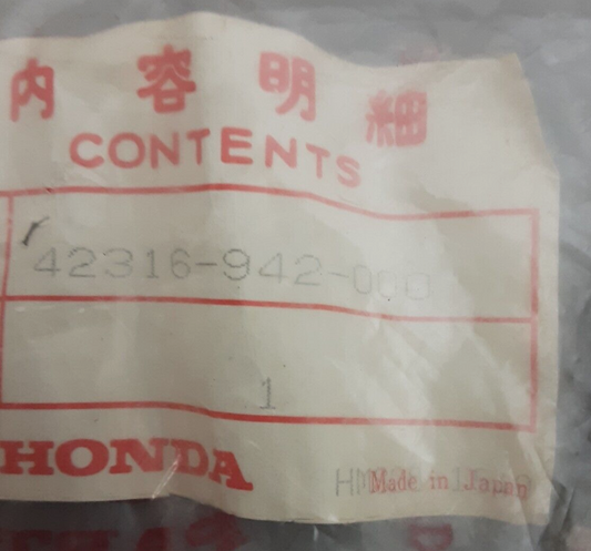 NEW GENUINE HONDA 42316-942-000 Drive Flange Bolt