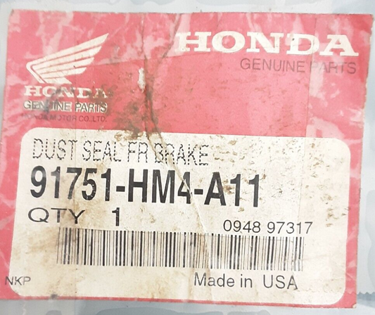 NEW HONDA 91751-HM4-A11 DUST SEAL, FR. BRAKE FOURTRAX TRX300 1998-2000