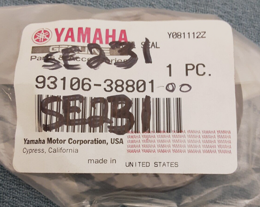 NEW GENUINE YAMAHA 93106-38801-00 OIL SEAL Rhino YXR660 2004 QTY 5