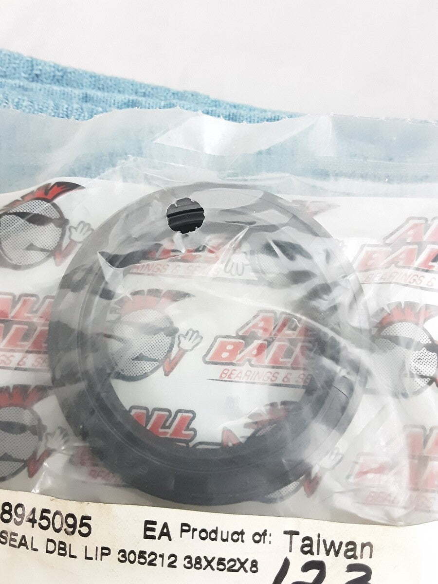 NEW ALL BALLS 30-5212 Double Lip Oil Seal 38x52x8 SE123