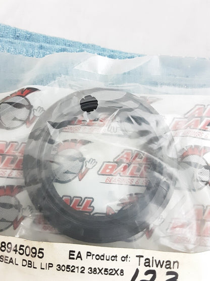 NEW ALL BALLS 30-5212 Double Lip Oil Seal 38x52x8 SE123