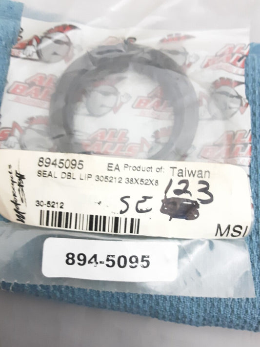 NEW ALL BALLS 30-5212 Double Lip Oil Seal 38x52x8 SE123