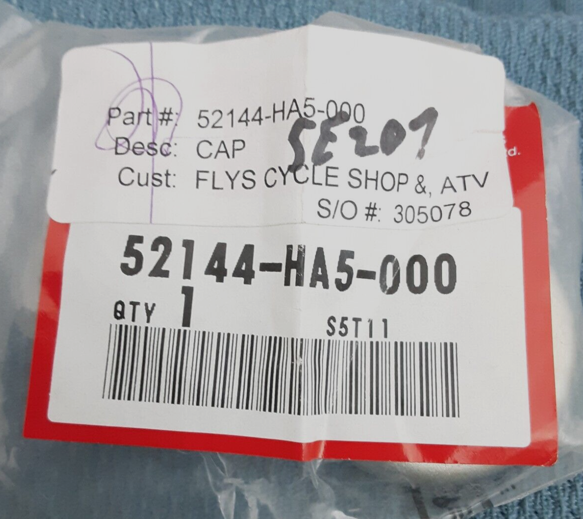 NEW GENUINE HONDA 52144-HA5-000 CAP ATC350 SPORTRAX TRX300 1985-2009
