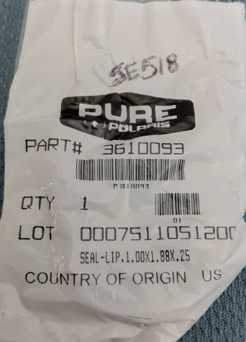 NEW GENUINE POLARIS 3610093 SEAL Predator A03 Trail Blazer A05 Trail Boss A05 03