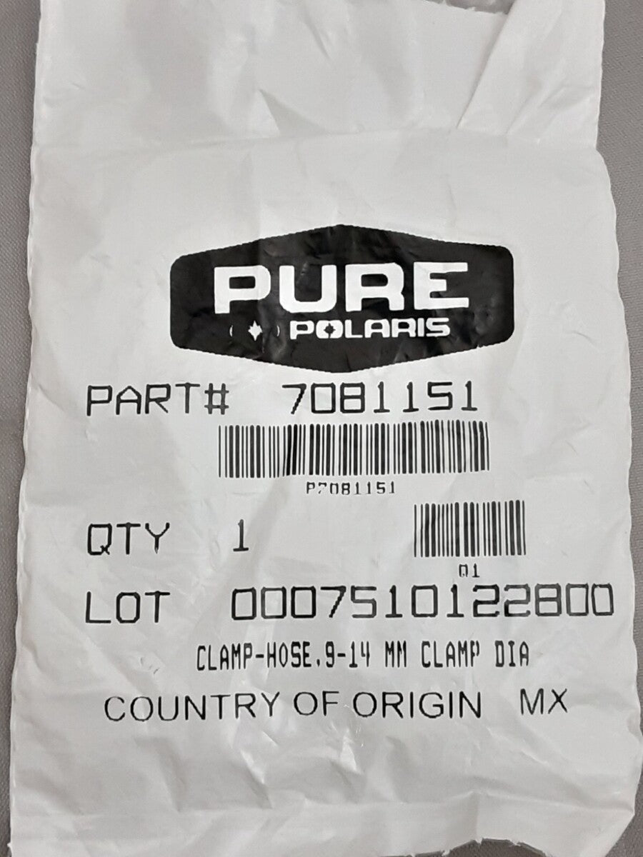 NEW GENUINE POLARIS 7081151 CLAMP HOSE 9-14 MM CLAMP Victory V00CB15 SPORT V00CS