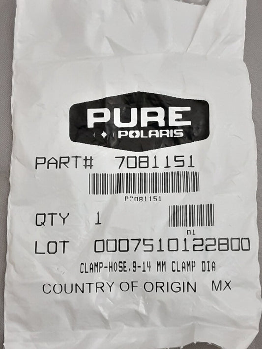NEW GENUINE POLARIS 7081151 CLAMP HOSE 9-14 MM CLAMP Victory V00CB15 SPORT V00CS