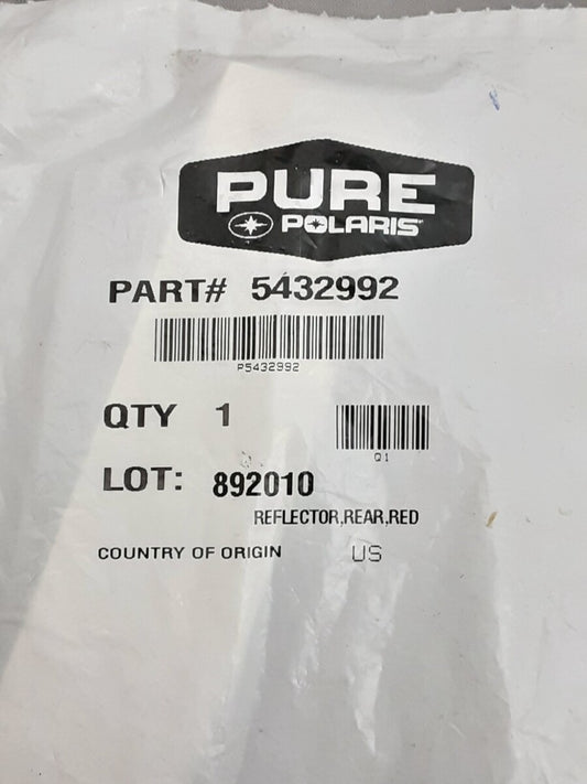NEW GENUINE VICTORY 5432992 REFLECTOR,REAR,RED CRUISER SPORT DELUXE 99-06