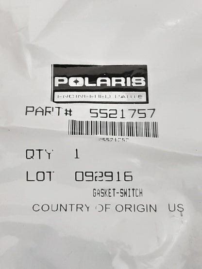 NEW GENUINE VICTORY 5521757 GASKET-SWITCH VISION ALL OPTIONS 2008-2014