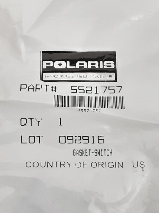 NEW GENUINE VICTORY 5521757 GASKET-SWITCH VISION ALL OPTIONS 2008-2014