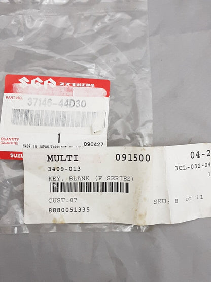 NEW GENUINE SUZUKI 37146-44D30 KEY BLANK F SERIES ARCTIC CAT 3409-013