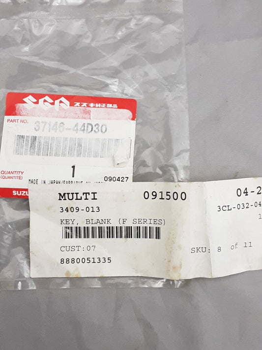 NEW GENUINE SUZUKI 37146-44D30 KEY BLANK F SERIES ARCTIC CAT 3409-013